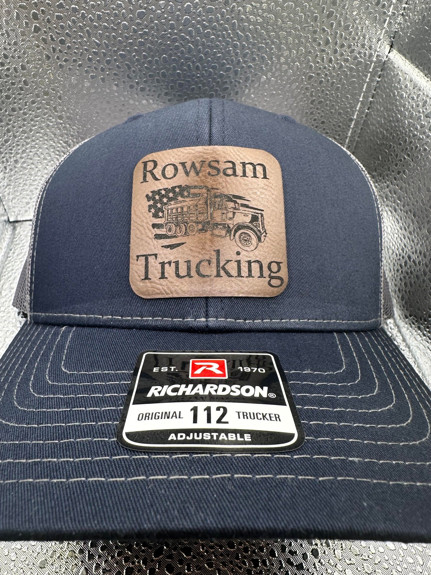 Custom/Personalized Leather Leatherette Patch Richardson 112/115 Trucker Hat for Business