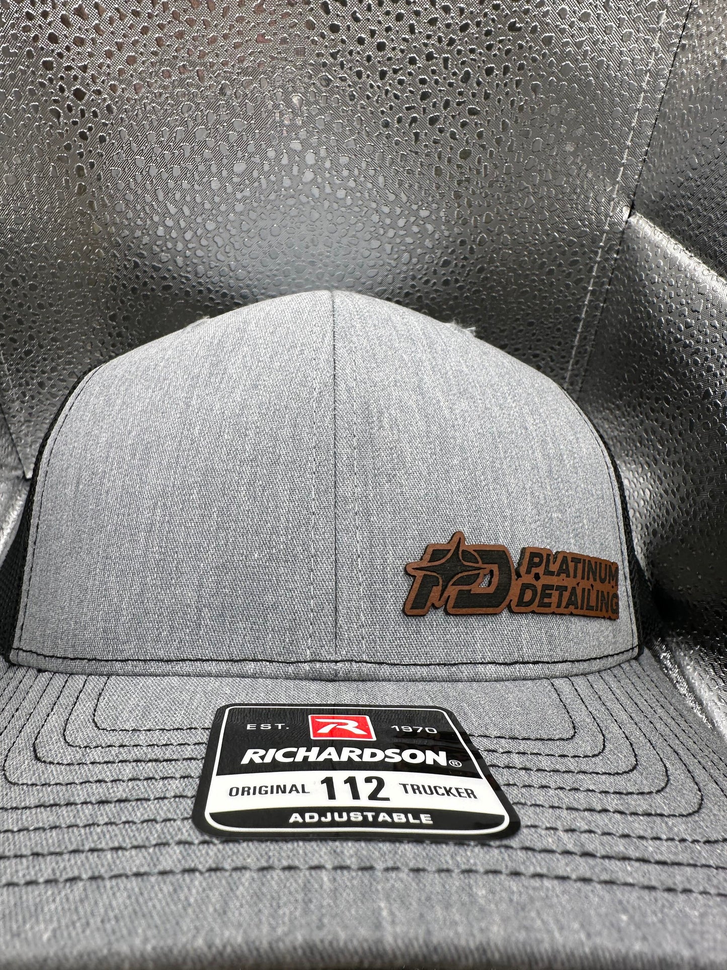 Custom/Personalized Leather Leatherette Patch Richardson 112/115 Trucker Hat for Business