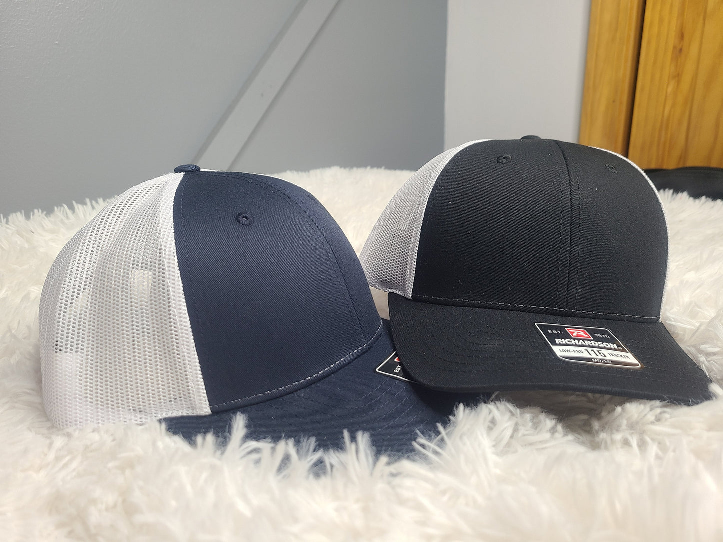 Custom/Personalized Leather Leatherette Patch Richardson 112/115 Trucker Hat for Business