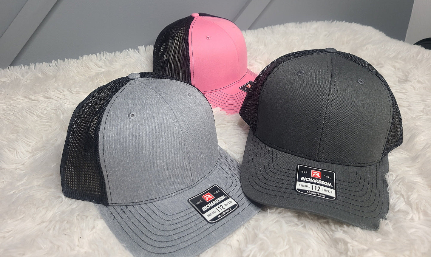 Fuck Around and Find Out Leather Patch Richardson 112/115 Trucker Hat